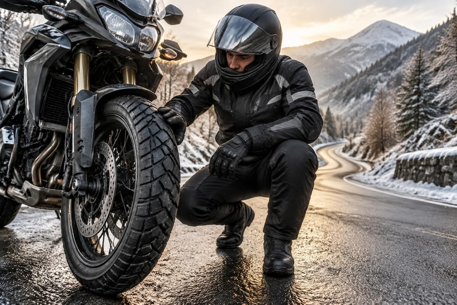 découvrez comment choisir un pneu hiver pour moto adapté à votre véhicule et aux conditions hivernales, pour rouler avec plus d’adhérence et de sécurité.